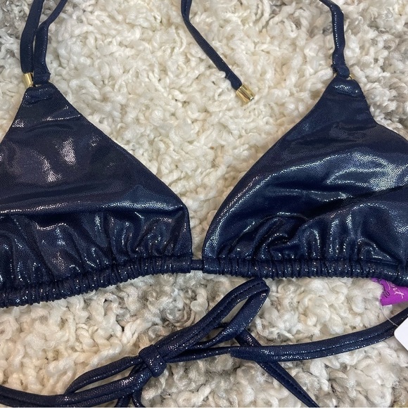 L'Agent by Agent Provocateur Sevilla Bikini Top Navy - Picture 6 of 8